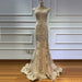 Elegant Dusty Pink Sequin Appliques Prom Dress, Mermaid V-Neck with Beads