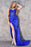 Elegant Lace Appliqu¨¦ Spaghetti-Strap Mermaid Prom Dress with Front Split