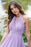 Elegant Lilac Halter Sleeveless A-Line Prom Dress with Open Back