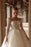 Elegant Long Sleeves Beaded Appliques Lace A-Line Square-Neck Wedding Dress