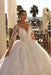 Elegant Long Sleeves Sweetheart Ball Gown Wedding Dress with Sweep Train - wedding dress