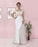 Elegant Long White Spaghetti-Strap Sleeveless Tulle Prom Dress