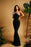 Elegant Mermaid Prom Dress Black Long Sleeveless with Beadings