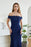 Elegant Off-the-Shoulder Trumpet Bridesmaid Dress Lace Long Evening Dress - Prom Dresses