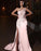 Elegant One-Shoulder Applique Mermaid Prom Dress with Split