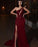 Elegant One-Shoulder Applique Mermaid Prom Dress with Split