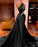  Elegant One Shoulder Mermaid Prom Dress Long Pleated with Beads