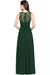 Elegant Round Neck Chiffon Formal Dress Sleveless Aline Evening Dress Floor Length - Prom Dresses