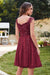 Elegant Scoop Neck Tulle Lace Short Homecoming Dress Sleeveless Appliques Mini Party Dress - Prom Dresses
