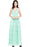 Elegant Sleeveless Bridesmaid Dress Floral Lace V-Neck Ankle Length Evening Dresses - Mint / US 2 - Prom Dresses