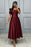 Elegant Square A-Line Prom Dress with Short Sleeves