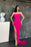 Elegant Strapless Mermaid Long Evening Dress Featuring a Stylish Split