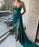 Elegant Sweetheart Mermaid Prom Dress with Long Split and Ruffles