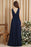 Elegant V-Neck Ruffle Chiffon Aline Bridesmaid Dress Sleeveless Long Evening Party Dress - Prom Dresses