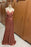 Elegant V-Neck Spaghetti-Strap Mermaid Evening Dress