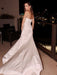 Elegant White Mermaid Evening Dress With Split