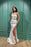 Evening Dress: White Spaghetti-Straps V-Neck Split Mermaid With Sequins