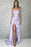 Exquisite Lavender Mermaid Prom Dress Featuring Sleeveless Strapless Design and Elegant Split Detail