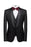 Gregary Fancy Black Jacquard Shawl Lapel Three Pieces Men Suits For Wedding