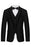 Geoff Fancy Black Notched Lapel Three Pieces Men Suits For Business