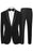 Bowen Fancy Black Notched Lapel Two Pieces Velvet Men Suits For Prom