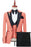 Tim Fancy Coral Peaked Lapel Three Pieces Prom Suits