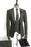 Christian Fancy Dark Green Peaked Lapel Men Business Suits