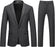 Iarkin Fancy Gray Peaked Lapel Striped Men Suits For Business