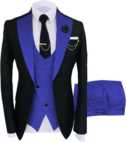 Nicole Fancy Violet Shawl Lapel Three Pieces Prom Suits For Men