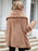 Faux Fur Coats For Women Long Sleeves Casual Faux Fur Coat Stretch Coffee Brown Overcoat