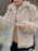 Faux Fur Coats For Women Long Sleeves Casual Turndown Collar Apricot Winter Coat