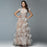 Feather Sequins Applique Prom Dress, A-Line Tulle