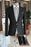 Bruce Formal Black Peaked Lapel Business Suits For Men