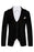 Humphrey Formal Black Peaked Lapel Men Suits For Business