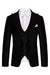 Humphrey Formal Black Peaked Lapel Men Suits For Business