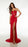 Formal Prom Dress Halter Open Back Long Straight with High Slit