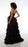 Formal Prom Dress Long Sleeveless V Neck Tulle Gown with Slit Gloves