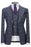 Arvin Gary Peaked Lapel Close Fitting Three Pieces Plaid Men Suits For Business