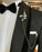 Antoine Gentle Black Shawl Lapel Three Pieces Wedding Suits