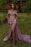 Glamorous Beaded Sweetheart Off-Shoulder Mermaid Prom Gown with Thigh-High Split