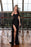 Glamorous Black Prom Dress Sleeveless Strapless with High Slit