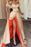 Glamorous Burgundy Off-the-Shoulder Prom Gown with Thigh-High Split