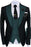 Noel Glamorous Dark Green Shawl Lapel Three Pieces Prom Suits