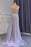 Glamorous Lilac Mermaid Prom Dress with Beaded One-Shoulder Design and Elegant Ruffled Appliques