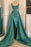 Glamorous Mermaid Prom Dress with Beaded Straps and Thigh-High Slit