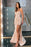 Glamorous Mermaid Prom Gown with Spaghetti Straps and Thigh-High Slit