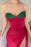 Glamorous Red Sweetheart Mermaid Prom Gown with Daring Split