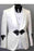 Adair Glamorous White Shawl Lapel Two Pieces Jacquard Wedding Suits