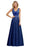 Gorgeous Aline Evening Dress Sleeveless Lace Appliques Bridesmaid Dress - Royal Blue / US 2 - Prom Dresses