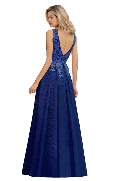 Gorgeous Aline Evening Dress Sleeveless Lace Appliques Bridesmaid Dress - Prom Dresses